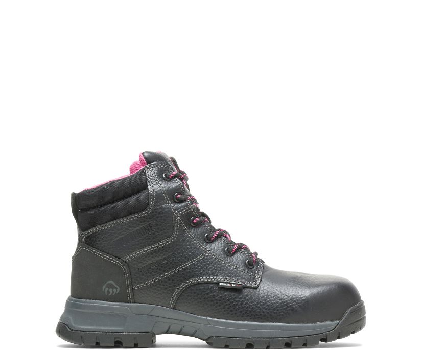 Bottes de Travail Wolverine Piper Waterproof Composite-Toe 6" Femme - Noir (PVA954270)